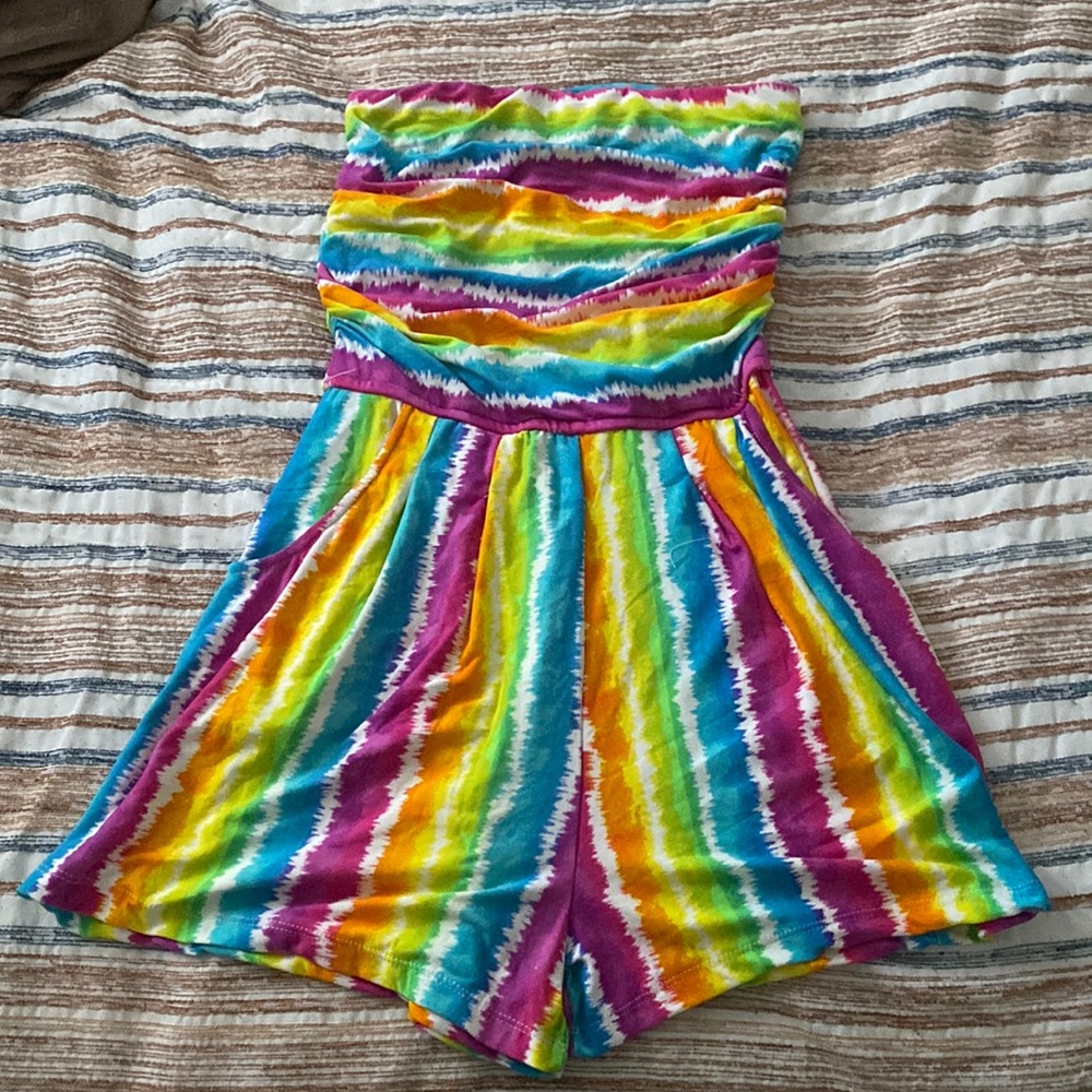 Rainbow swim coverup